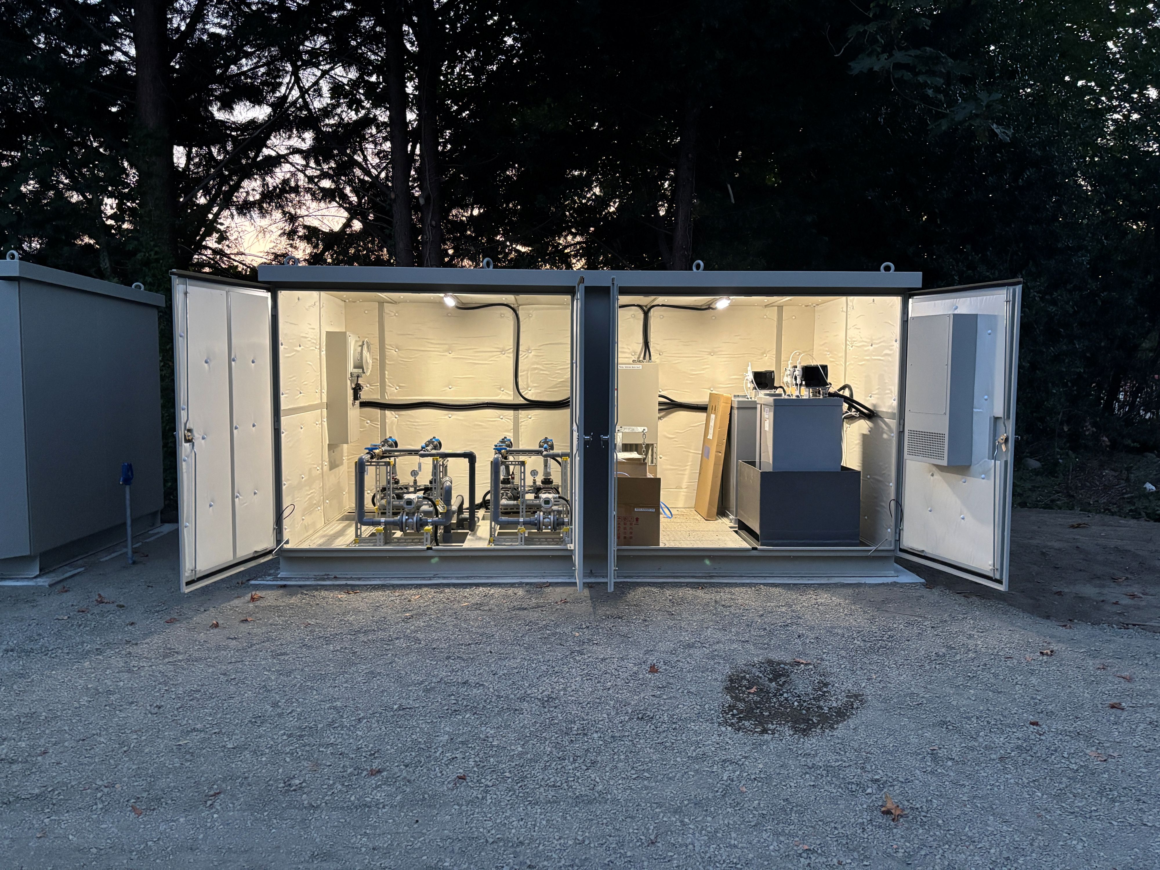KORe equipment room at night